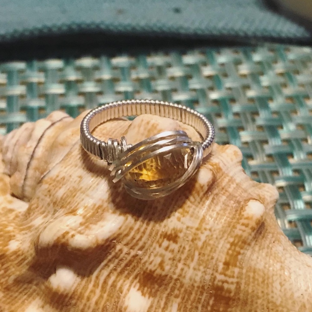 Sterling Silver Citrine Ring
